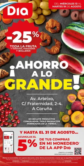 Catálogo Dia en Vigo | Ahorro a lo grande del 13/08 al 19/08 | 2025-08-13T00:00:00.000Z - 2025-08-19T00:00:00.000Z