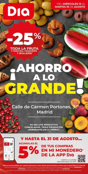 Catálogo Dia en Alcorcón | Ahorro a lo grande del 13/08 al 19/08 | 2025-08-13T00:00:00.000Z - 2025-08-19T00:00:00.000Z