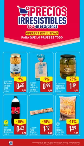 Catálogo ALDI en Mislata | ¡Precios irresistibles! | 2025-08-18T00:00:00.000Z - 2025-08-31T00:00:00.000Z
