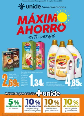 Catálogo Unide Supermercados en Santoña | Máximo Ahorro UNIDE Supermercados Canarias | 2025-08-21T00:00:00.000Z - 2025-09-10T00:00:00.000Z