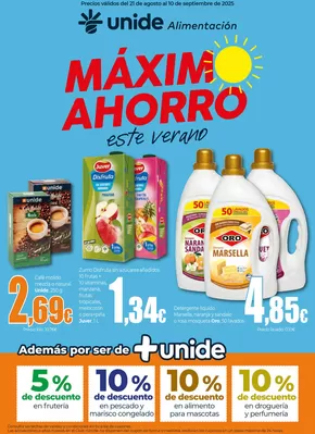 Catálogo UNIDE Alimentación en Gijón | Máximo Ahorro UNIDE Alimentación Canarias | 2025-08-21T00:00:00.000Z - 2025-09-10T00:00:00.000Z