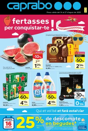 Catálogo Caprabo en Tàrbena | Ofertasses per conquistar-te! | 2025-08-14T00:00:00.000Z - 2025-08-27T00:00:00.000Z