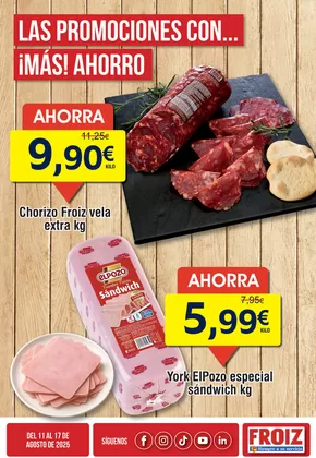 Catálogo Froiz en Vigo | LAS PROMOCIONES CON... ¡MÁS! AHORRO | 2025-08-13T00:00:00.000Z - 2025-08-17T00:00:00.000Z