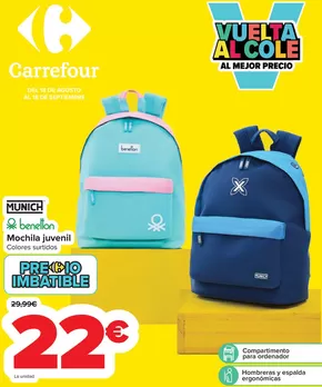 Catálogo Carrefour en Zumarraga | Vuelta al cole al mejor precio | 2025-08-18T00:00:00.000Z - 2025-09-18T00:00:00.000Z
