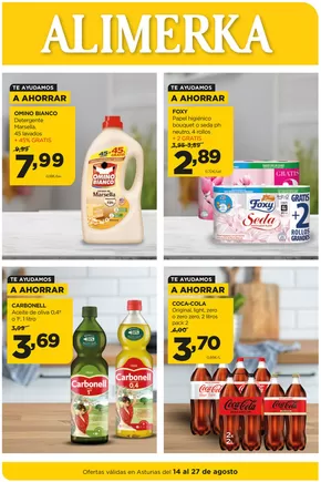 Catálogo Alimerka en Gijón | Quincenal del - Asturias | 2025-08-14T00:00:00.000Z - 2025-08-27T00:00:00.000Z