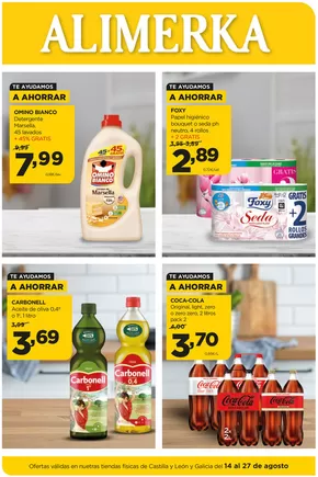 Catálogo Alimerka en Trobajo del Camino | Quincenal del - Castilla y León y Galicia | 2025-08-14T00:00:00.000Z - 2025-08-27T00:00:00.000Z