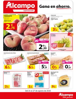 Catálogo Alcampo | Gana en ahorro | 2025-08-15T00:00:00.000Z - 2025-08-27T00:00:00.000Z