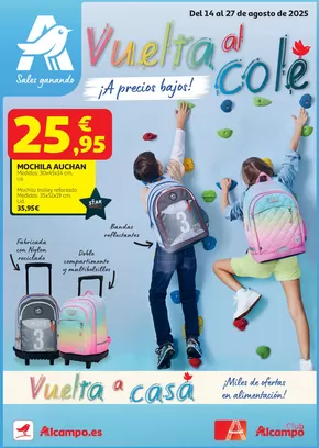 Catálogo Alcampo en Getafe | Vuelta al Cole | 2025-08-15T00:00:00.000Z - 2025-08-27T00:00:00.000Z