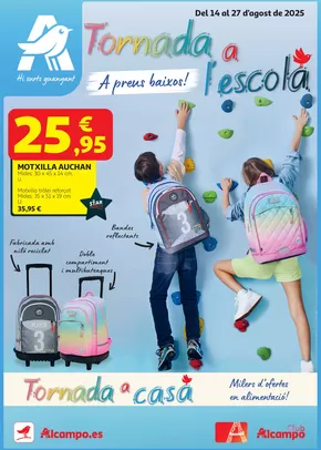 Catálogo Alcampo en Badalona | Tornada a l'escola | 2025-08-15T00:00:00.000Z - 2025-08-27T00:00:00.000Z