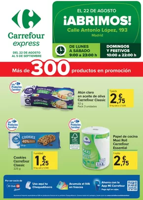 Catálogo Carrefour Express en Madrid | Abrimos! | 2025-08-22T00:00:00.000Z - 2025-09-05T00:00:00.000Z