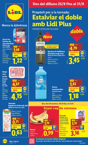 Catálogo Lidl en Sant Carles de la Ràpita | № 1 PRECIO - Ofertas válidas del 25/08 al 31/08 | 2025-08-25T00:00:00.000Z - 2025-08-31T00:00:00.000Z