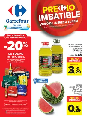 Catálogo Carrefour en Rianxo | PRECIO IMBATIBLE | 2025-08-21T00:00:00.000Z - 2025-08-25T00:00:00.000Z