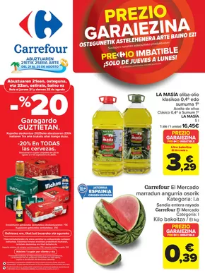 Catálogo Carrefour en Olaberria | PRECIO IMBATIBLE | 2025-08-21T00:00:00.000Z - 2025-08-25T00:00:00.000Z