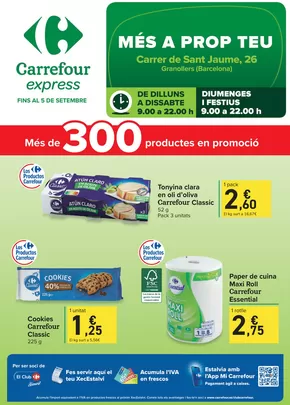 Catálogo Carrefour Express en Badalona | Más cerca de ti | 2025-08-22T00:00:00.000Z - 2025-09-05T00:00:00.000Z