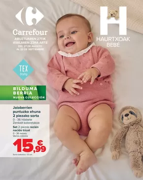 Catálogo Carrefour en Erandio | BEBE (Pañales, alimentación, sillas, ropa y accesorios) | 2025-08-27T00:00:00.000Z - 2025-09-22T00:00:00.000Z