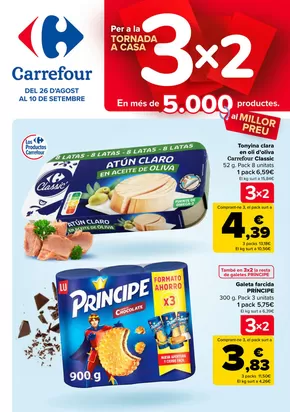 Catálogo Carrefour en Reus | 3x2 | 2025-08-26T00:00:00.000Z - 2025-09-10T00:00:00.000Z