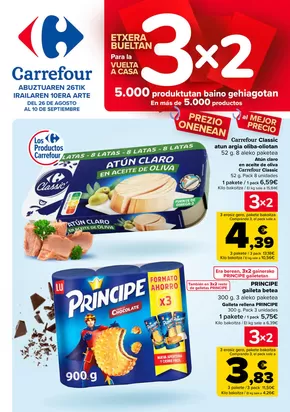 Catálogo Carrefour en Erandio | 3x2 | 2025-08-26T00:00:00.000Z - 2025-09-10T00:00:00.000Z