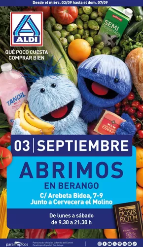 Catálogo ALDI en Berango | ABRIMOS | 2025-09-03T00:00:00.000Z - 2025-09-07T00:00:00.000Z