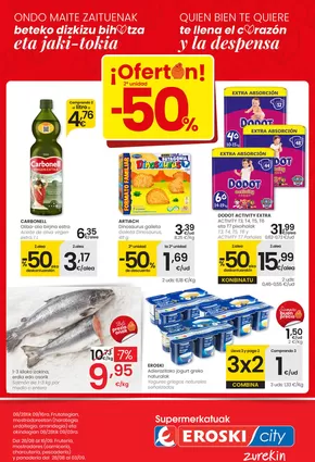 ¡OFERTÓN! 2a unidad -50% EROSKI CITY