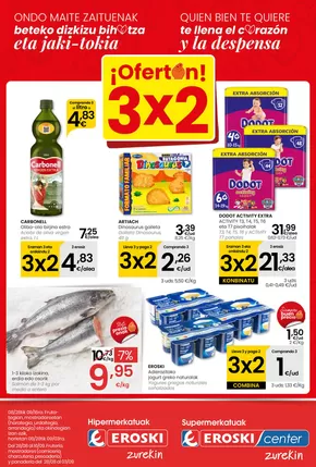 Catálogo Eroski en Basauri | ¡OFERTÓN! 3x2 EROSKI | 2025-08-28T00:00:00.000Z - 2025-09-17T00:00:00.000Z