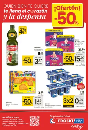 Catálogo Eroski en Son Servera | ¡OFERTÓN! 2a unidad -50% City Baleares | 2025-08-28T00:00:00.000Z - 2025-09-17T00:00:00.000Z