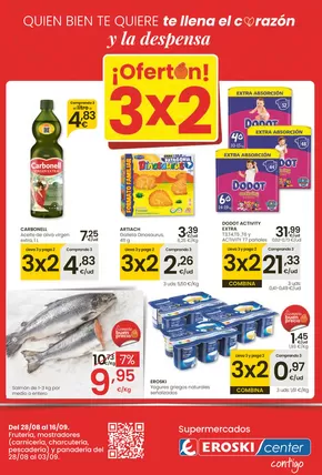 Catálogo Eroski en Ciutadella | ¡OFERTÓN! 2a unidad -50% Mercat | 2025-08-28T00:00:00.000Z - 2025-09-17T00:00:00.000Z
