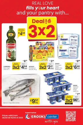 Catálogo Eroski en Granada | Deal! 3x2 | 2025-08-28T00:00:00.000Z - 2025-09-17T00:00:00.000Z