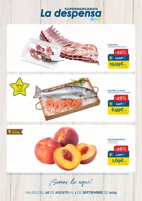 Catálogo Supermercados La Despensa en Fuenlabrada | VÁLIDO DEL 26 DE AGOSTO AL 1 DE SEPTIEMBRE DE 2025  | 2025-08-26T00:00:00.000Z - 2025-09-01T00:00:00.000Z