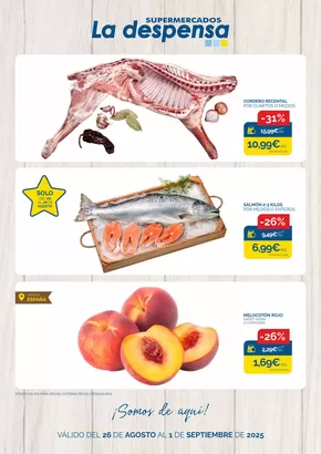 Catálogo Supermercados La Despensa en Toledo | VÁLIDO DEL 26 DE AGOSTO AL 1 DE SEPTIEMBRE DE 2025  | 2025-08-26T00:00:00.000Z - 2025-09-01T00:00:00.000Z