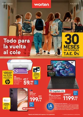 Catálogo Worten en Arona | Todo para la vuelta al cole | 2025-08-27T00:00:00.000Z - 2025-09-01T00:00:00.000Z