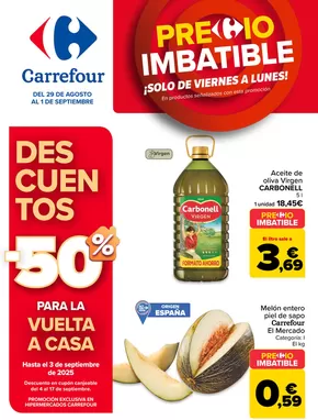 Catálogo Carrefour en Sant Celoni | PRECIO IMBATIBLE | 2025-08-29T00:00:00.000Z - 2025-09-01T00:00:00.000Z