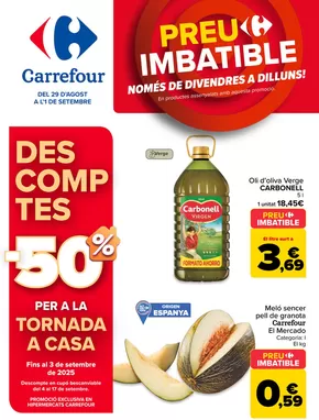 Catálogo Carrefour en Granollers | PRECIO IMBATIBLE | 2025-08-29T00:00:00.000Z - 2025-09-01T00:00:00.000Z
