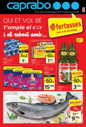 Catálogo Caprabo en Alcarràs | Ofertasses per a la tornada | 2025-08-28T00:00:00.000Z - 2025-09-17T00:00:00.000Z