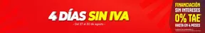 4 DÍAS SIN IVA 