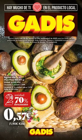 Precios válidos del 28 de agosto al 3 de septiembre de 2025 
