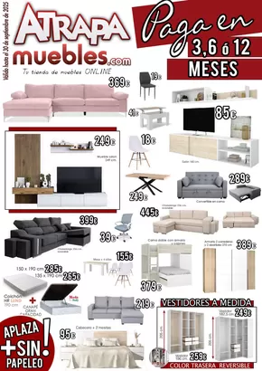 Catálogo ATRAPAmuebles | Atrapamuebles. Tu tienda de muebles ONLINE. | 2025-09-01T00:00:00.000Z - 2025-09-30T00:00:00.000Z