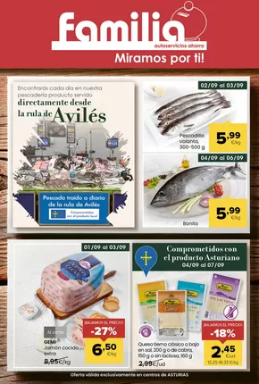 Catálogo Autoservicios Familia en Aielo de Malferit | Comprometidos con el producto Asturiano | 2025-09-01T00:00:00.000Z - 2025-09-07T00:00:00.000Z