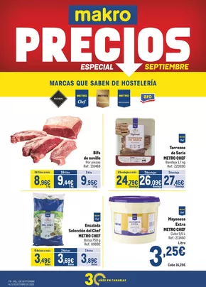 Catálogo Makro en Adeje | Makro Precios Canarias | 2025-09-02T00:00:00.000Z - 2025-10-05T00:00:00.000Z