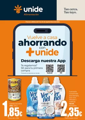 Catálogo UNIDE Alimentación en Valencia | Tan cerca. Tan tuyo. UNIDE Alimentación Canarias | 2025-09-11T00:00:00.000Z - 2025-09-24T00:00:00.000Z