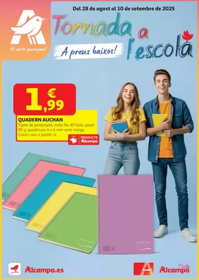 Catálogo Alcampo en Mataró | Del 28 de agost al 10 de setembre de 2025 | 2025-09-03T00:00:00.000Z - 2025-09-10T00:00:00.000Z