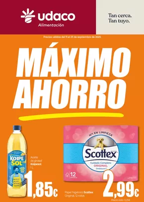 Máximo Ahorro en UDACO 