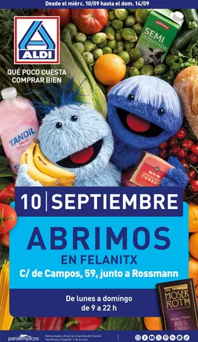 Catálogo ALDI en Elgoibar | ¡Nuevo Aldi en Felanitx! | 2025-09-03T00:00:00.000Z - 2025-09-14T00:00:00.000Z