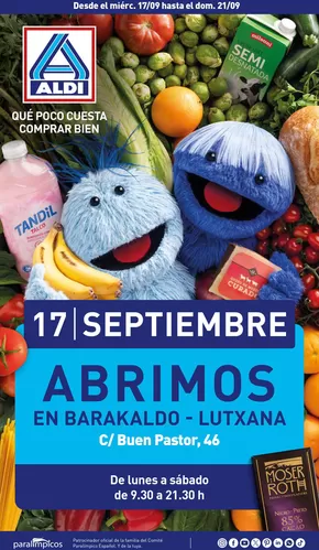 Catálogo ALDI | ¡Nuevo Aldi en Barakaldo! | 2025-09-17T00:00:00.000Z - 2025-09-21T00:00:00.000Z