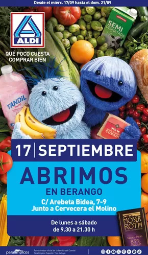 Catálogo ALDI | ¡Nuevo Aldi en Berango! | 2025-09-17T00:00:00.000Z - 2025-09-21T00:00:00.000Z