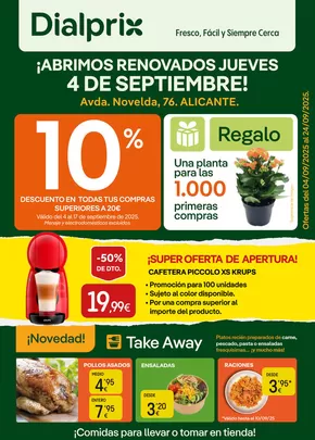 Catálogo Dialprix en Alicante | ¡ABRIMOS RENOVADOS JUEVES 4 DE SEPTIEMBRE! | 2025-09-04T00:00:00.000Z - 2025-09-24T00:00:00.000Z