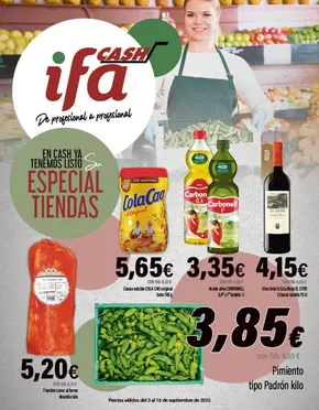 Precios válidos del 3 al 16 de septiembre de 2025