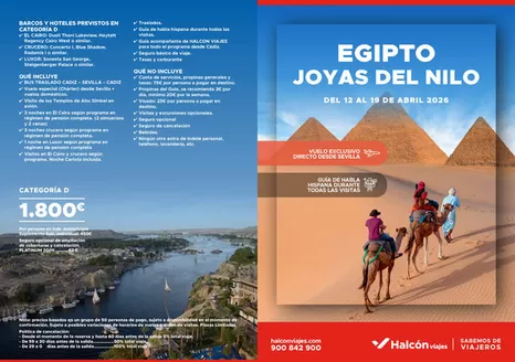 Catálogo Halcón Viajes | Folleto Joyas del Nilo | 2026-04-12T00:00:00.000Z - 2026-04-19T00:00:00.000Z