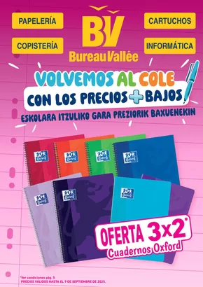 Catálogo Bureau Vallée en Basauri | VOLVEMOS AL COLE CON LOS PRECIOS+BAJOS | 2025-09-04T00:00:00.000Z - 2025-10-12T00:00:00.000Z