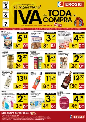 Catálogo Eroski en Capdepera | Te regalamos el IVA de toda tu compra | 2025-09-04T00:00:00.000Z - 2025-09-07T00:00:00.000Z