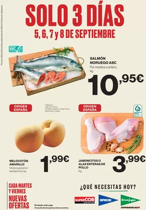 Precios válidos del 5 al 8 de septiembre de 2025 en Península y Baleares..